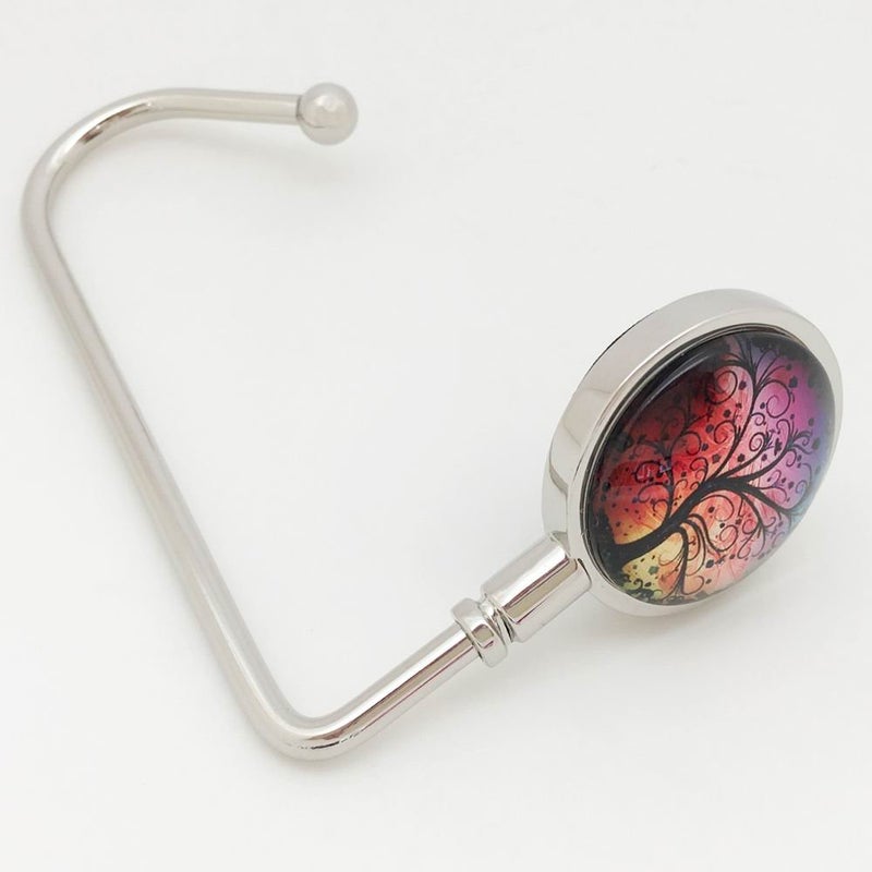 ROFLYER Purse Hook Hanger for Table Bar Handbag Hanger Safer Cleaner Bag Table Hanger with Velvet Pouch (Wish Tree) - Image 3